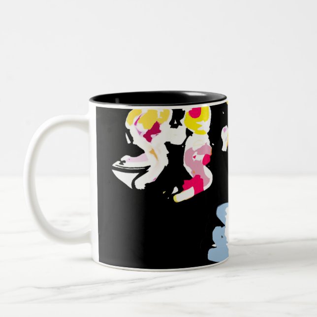 Sea fun summer  zweifarbige tasse (Links)