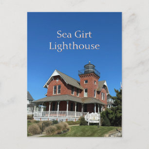 Sea Girt Leuchtturm Postkarte