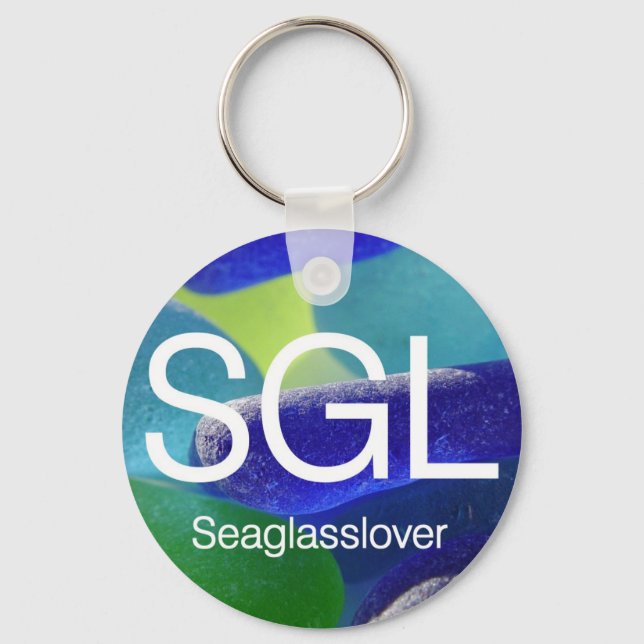 Sea Glass Lover Schlüsselanhänger (Vorderseite)