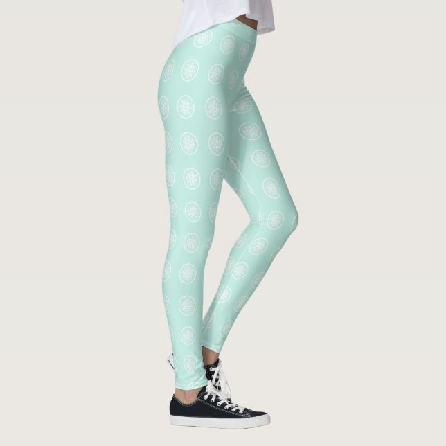 Sea Glass Mandala Leggings (Rechts)