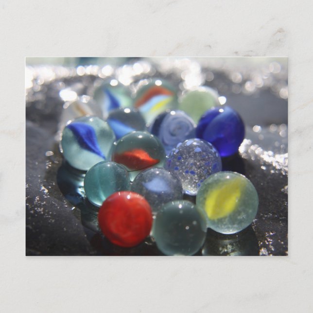 Sea Glass Marble Postkarte (Vorderseite)