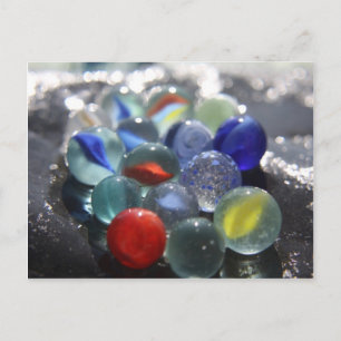 Sea Glass Marbles Postkarte