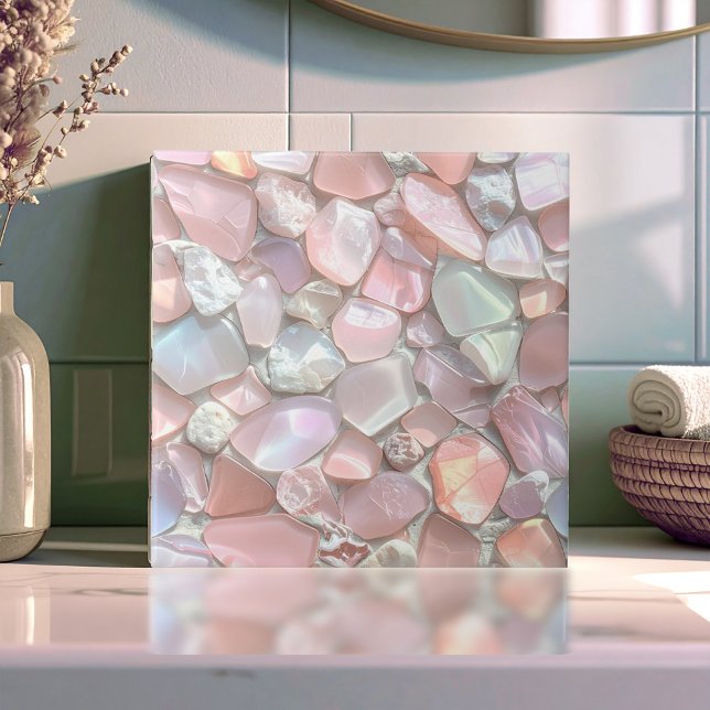Sea Glass Mosaic Pink ID1183 Fliese (Von Creator hochgeladen)