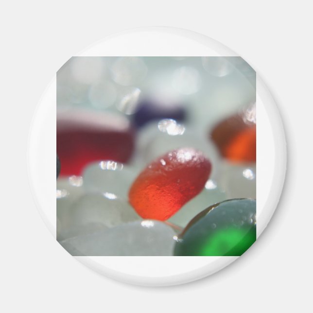 Sea Glass Orange Magnet (Vorne)