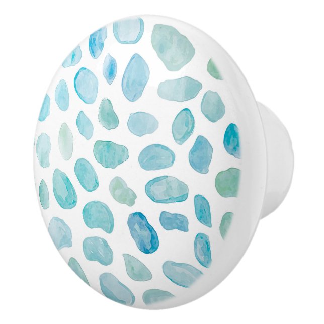 Sea Glass Painting Muster Keramikknauf (Rechts)