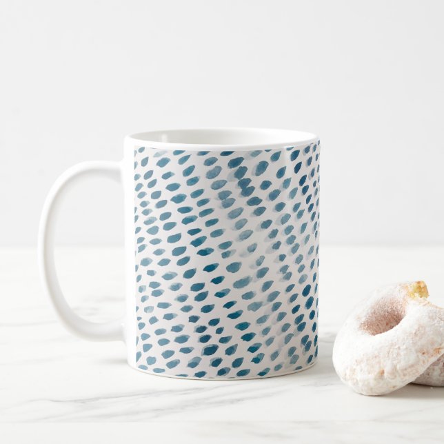 Sea Glass Pebble Painting Beach Tasse (Mit Donut)