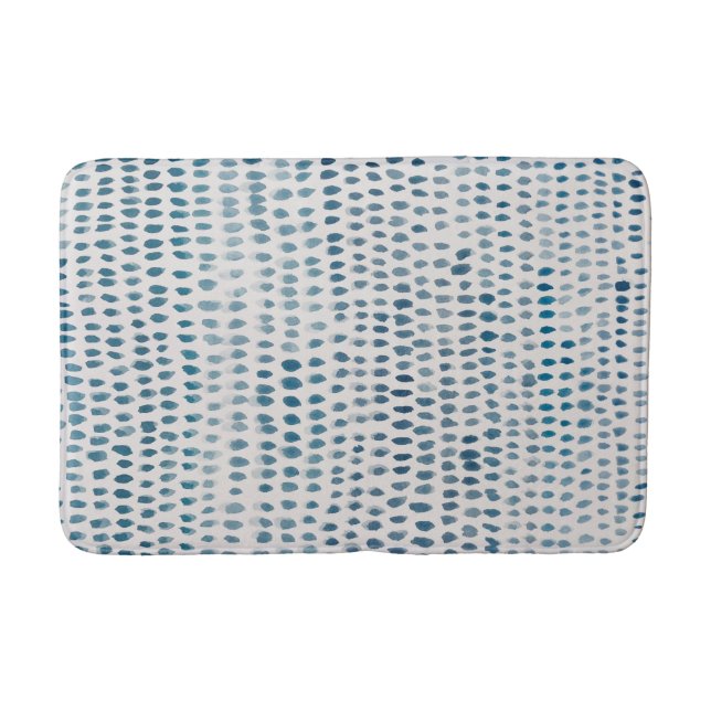 Sea Glass Türkise Beach Pebble Medium Bath Mat Badematte (Vorderseite)