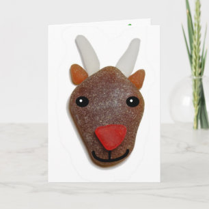 Sea Glass Weihnachtskarte Feiertagskarte