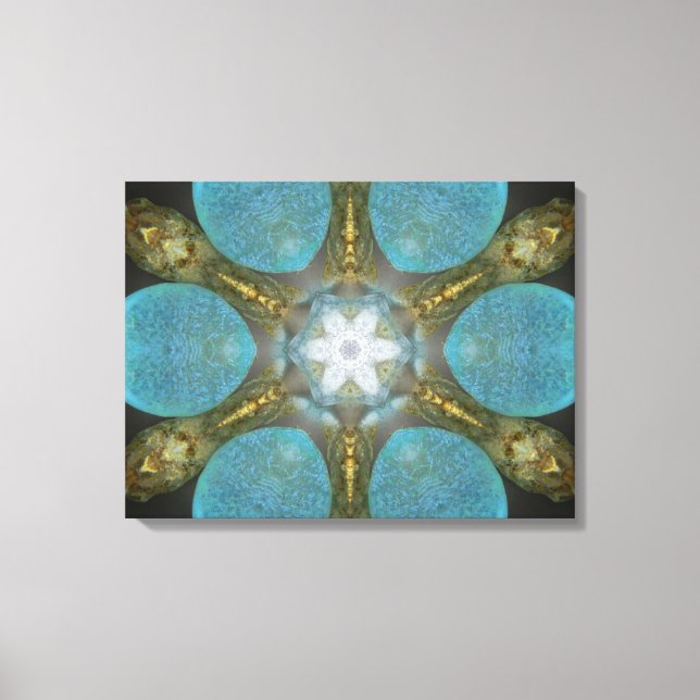 Sea Glass Wellness-Center Mandala Leinwand (Vorderseite)