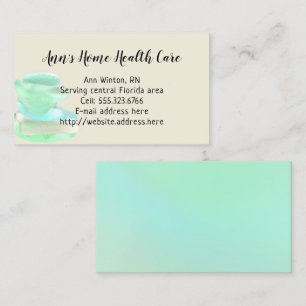Sea Glass Zuhause Health Care Business Cards Visitenkarte
