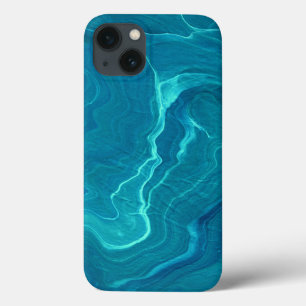 Sea Green Agate Marble Abstraction Case-Mate iPhone Hülle