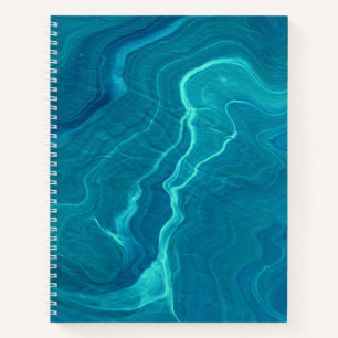 Sea Green Agate Marble Abstraction Notizbuch