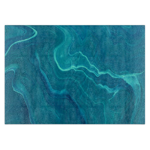 Sea Green Agate Marble Abstraction   Schneidebrett