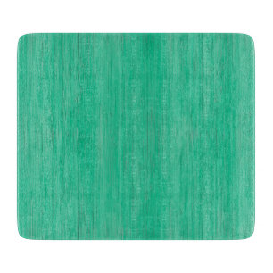 Sea Green Bamboo Wood Grain Look Schneidebrett