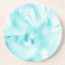 Sea Green Floral Print Sandstone Untersetzer
