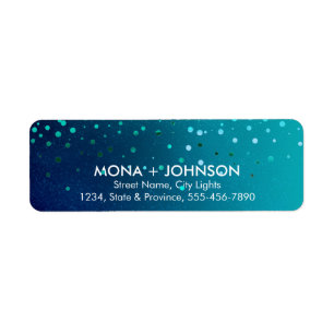 Sea Green Glitzer Sparkle Confetti Dots Modern