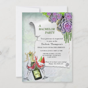Sea Green & Lavender Bachelor Party