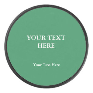 Sea Green Schlicht Elegante Modernes Minimalistisc Eishockey Puck
