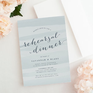 Sea Green Watercolor Probe Dinner Einladung