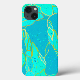"Sea Grotto" abstrakt - Türkis, Blau, Gold Case-Mate iPhone Hülle
