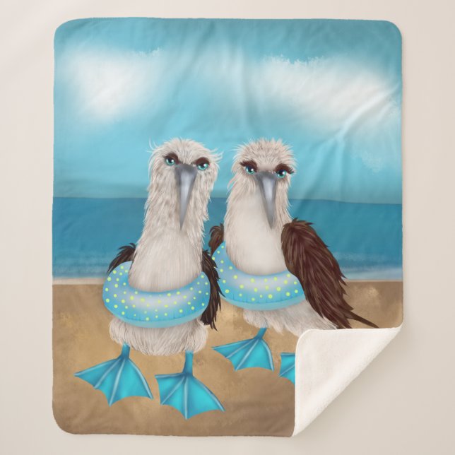 Sea Gull Beach Sherpa Blanket Sherpadecke (Vorderseite)