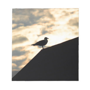 Sea Gull Sunset Notizblock