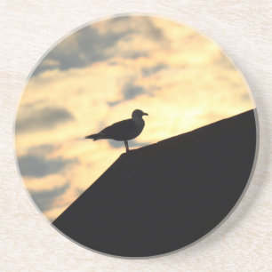 Sea Gull Sunset Sandstein Untersetzer