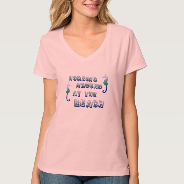 Sea Horse Beach Shirt (Vorderseite)