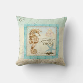 Sea Horse Coastal Beach - Wohngestaltung Kissen