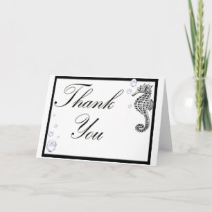 Sea Horse Dankeschön Card Dankeskarte