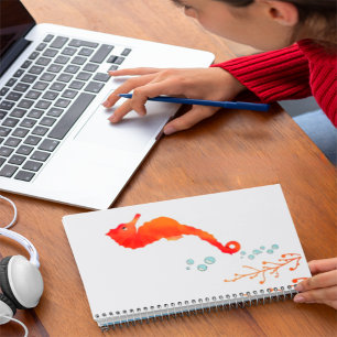 "Sea Horse Dreams" Täglicher Planer 2024 - Süße Aq