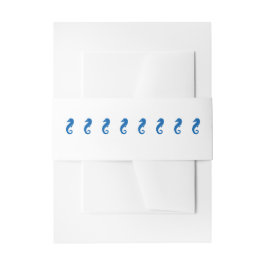 ‚Sea Horse Serenity‘ Bauchfische (vertikal) Einladungsbanderole