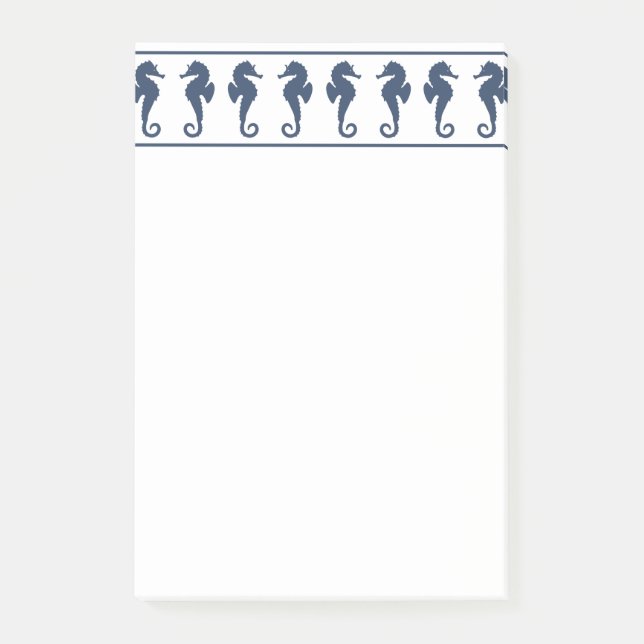 Sea Horses Beach Thema Post-it Klebezettel (Vorderseite)