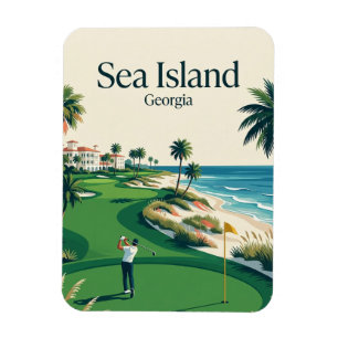 Sea Island USA Magnet