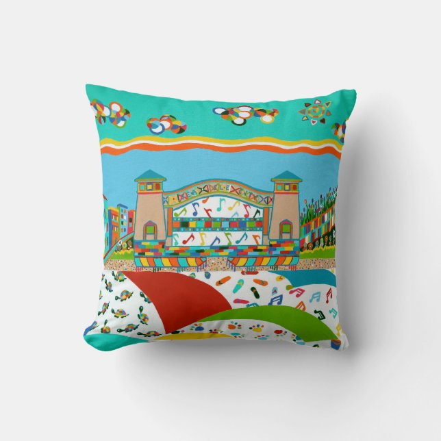 Sea Isle Band Muschel Pillow Kissen (Vorderseite)