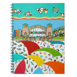 Sea Isle Band Shell Spiral Notebook Notizblock