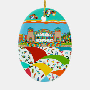 Sea Isle City Band Muschel Keramik Ornament