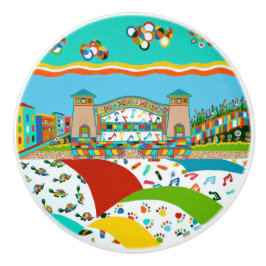 Sea Isle City New Jersey Keramik Pull Knob Keramikknauf