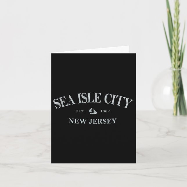 Sea Isle City New Jersey _ Sea Isle City Nj Sailbo Karte (Vorderseite)