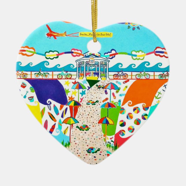 Sea Isle Promenade Heart Ornament (Vorne)