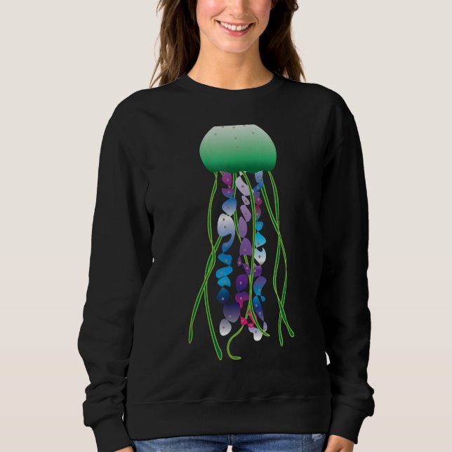 Sea Jellies Jellyfish Cnidaria Meerestiere Sweatshirt (Vorderseite)