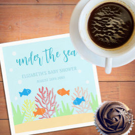 Sea Life Baby Dusche Serviette