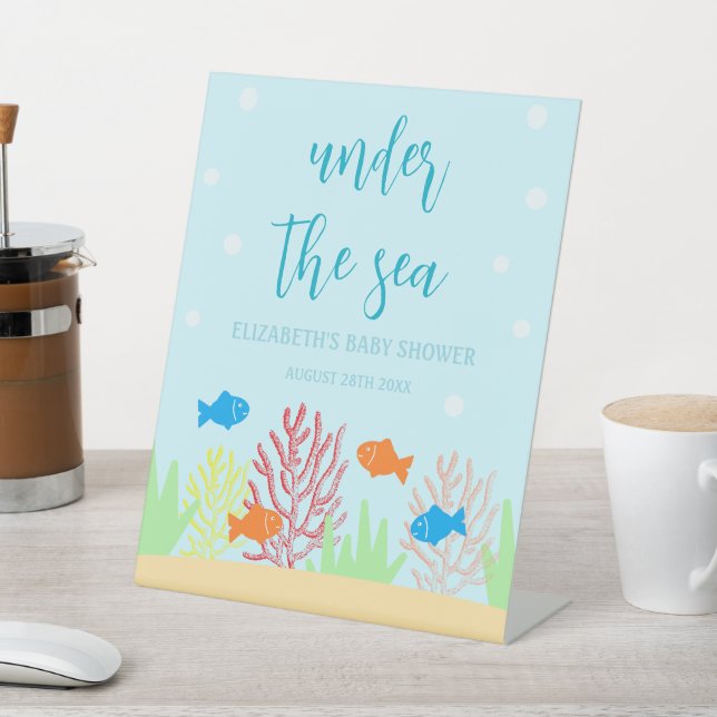 Sea Life Baby Dusche Sockelschild (In SItu)