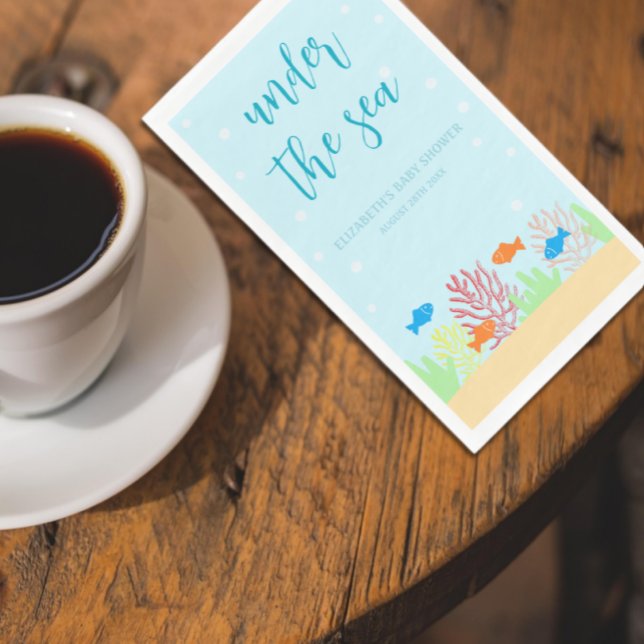 Sea Life Babydusche Napkins Serviette (Von Creator hochgeladen)