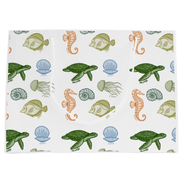 Sea Life-Geschenktasche Große Geschenktüte (Vorderseite)