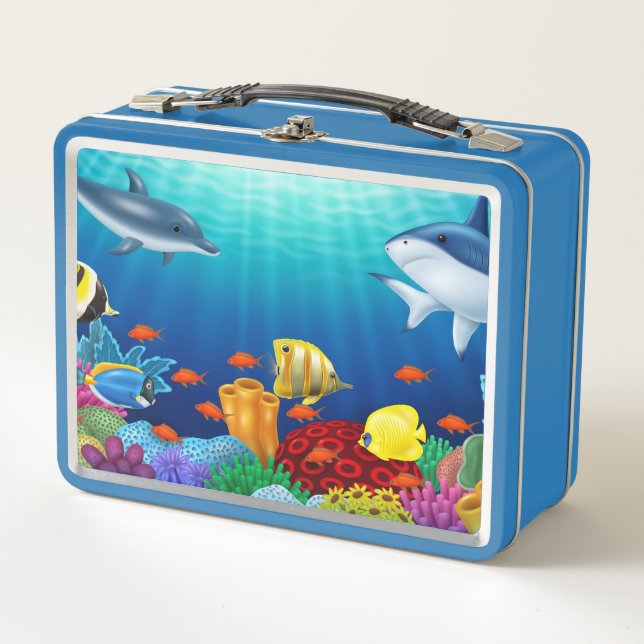 Sea Life Metal Lunch Box (Vorderseite)