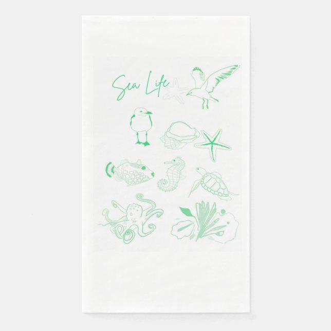 Sea Life Paper Napkin Serviette (Vorderseite)
