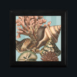 Sea Life Silhouette Geschenkbox<br><div class="desc">Dieser Kunstdruck zeigt die schönsten Dinge in der Natur des Ozeans. Auf diesem Bild finden Sie alle Arten von Meereslebewesen,  darunter eine Conch Seashell,  Sand Dollars und Riffe,  die tief im Meer vergraben sind. Diese Kunstsammlung ist ein Muss für Ihre nächsten Zazzle-Produkte.</div>