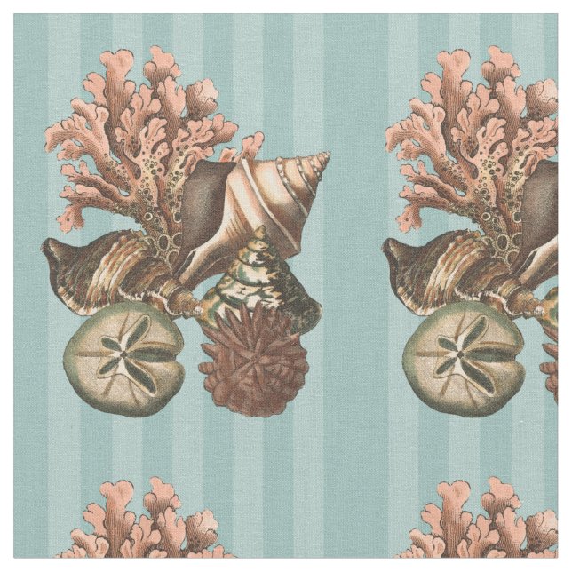 Sea Life Silhouette Stoff (Nahaufnahme)