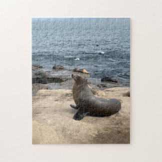 Sea Lion Enjoying Life Fotogray Puzzle